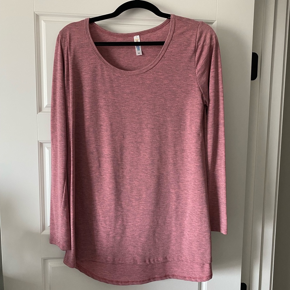Women’s Heather Pink Lula Roe Long Sleeved Top